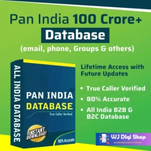 All India Database 100 Cr+ (Phone, Emails, Groups etc.)